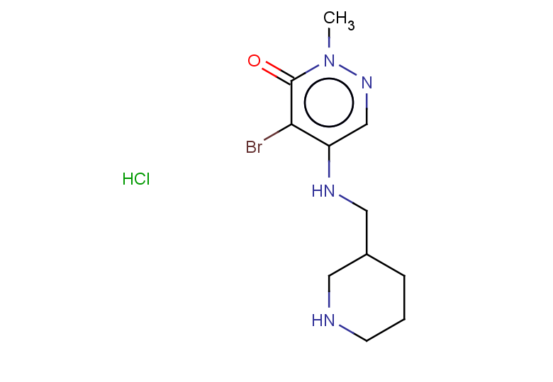 4-bromo-2-methyl-5-{[(piperidin-3-yl)methyl]amino}-2,3-dihydropyridazin-3-one hydrochloride