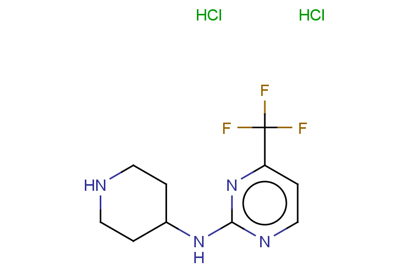 N-(piperidin-4-yl)-4-(trifluoromethyl)pyrimidin-2-amine dihydrochloride