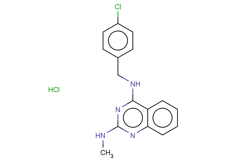 N4-[(4-chlorophenyl)methyl]-N2-methylquinazoline-2,4-diamine hydrochloride