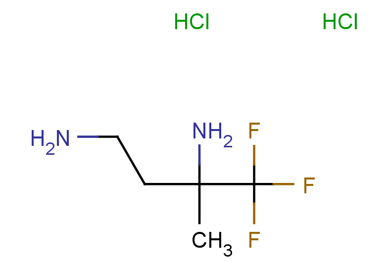 4,4,4-trifluoro-3-methylbutane-1,3-diamine dihydrochloride