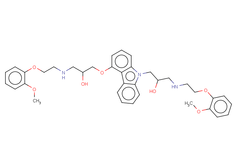 1-[4-(2-hydroxy-3-{[2-(2-methoxyphenoxy)ethyl]amino}propoxy)-9H-carbazol-9-yl]-3-{[2-(2-methoxyphenoxy)ethyl]amino}propan-2-ol