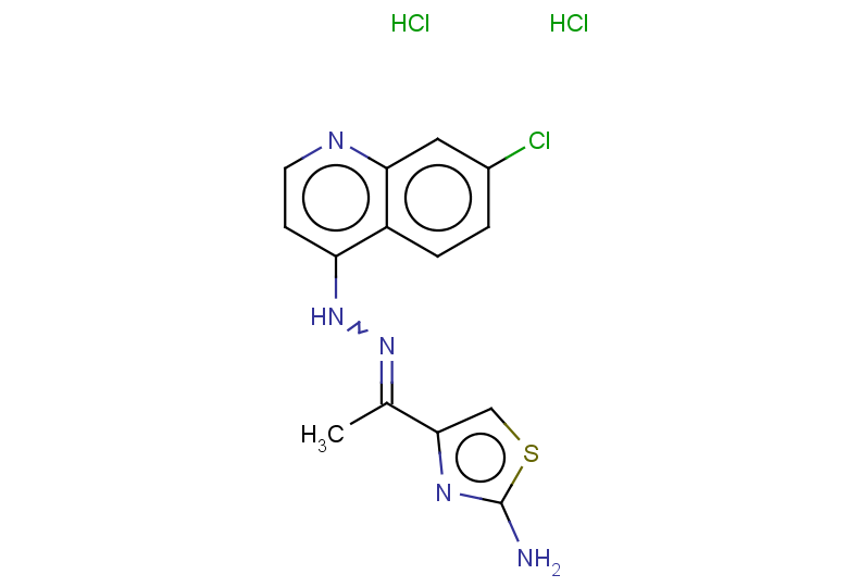 4-{1-[2-(7-chloroquinolin-4-yl)hydrazin-1-ylidene]ethyl}-1,3-thiazol-2-amine dihydrochloride