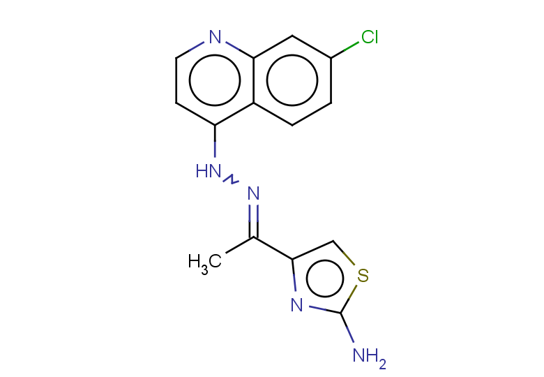 4-{1-[2-(7-chloroquinolin-4-yl)hydrazin-1-ylidene]ethyl}-1,3-thiazol-2-amine