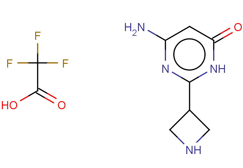 6-amino-2-(azetidin-3-yl)-3,4-dihydropyrimidin-4-one, trifluoroacetic acid