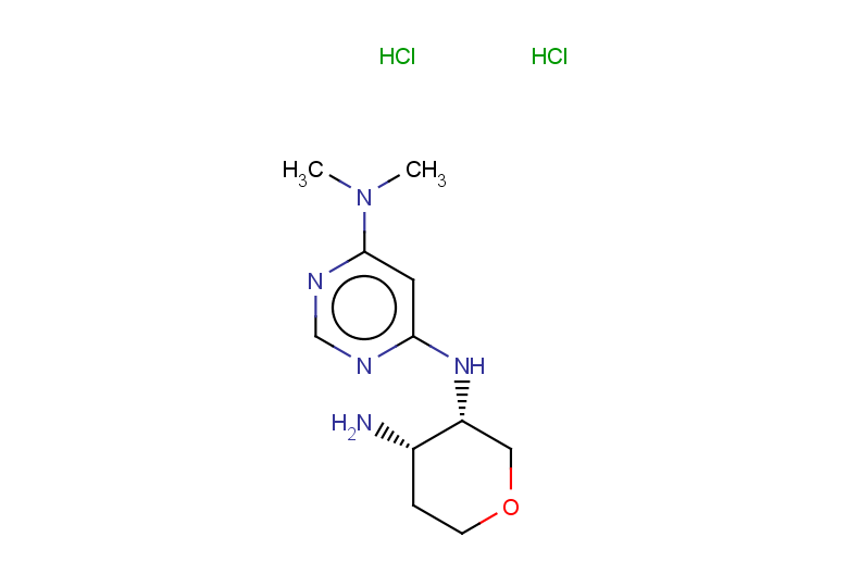 6-N-(4-aminooxan-3-yl)-4-N,4-N-dimethylpyrimidine-4,6-diamine dihydrochloride, cis