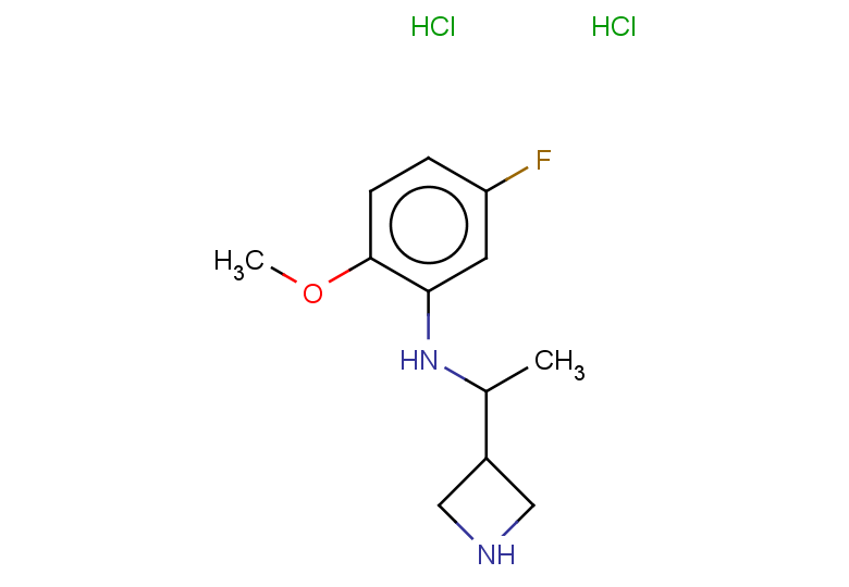 N-[1-(azetidin-3-yl)ethyl]-5-fluoro-2-methoxyaniline dihydrochloride