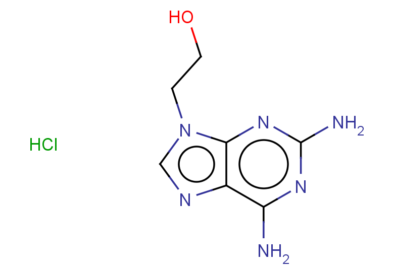 2-(2,6-diamino-9H-purin-9-yl)ethan-1-ol hydrochloride