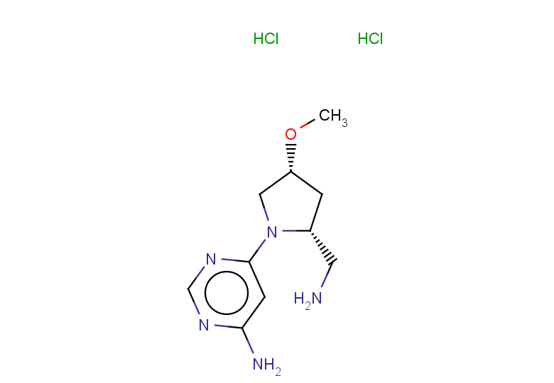 6-[(2R,4R)-2-(aminomethyl)-4-methoxypyrrolidin-1-yl]pyrimidin-4-amine dihydrochloride