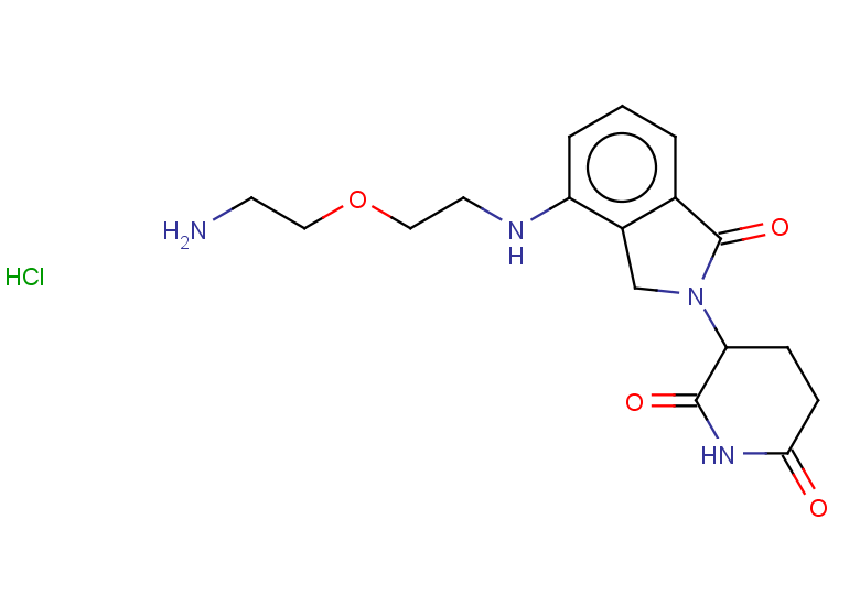 3-(4-{[2-(2-aminoethoxy)ethyl]amino}-1-oxo-2,3-dihydro-1H-isoindol-2-yl)piperidine-2,6-dione hydrochloride