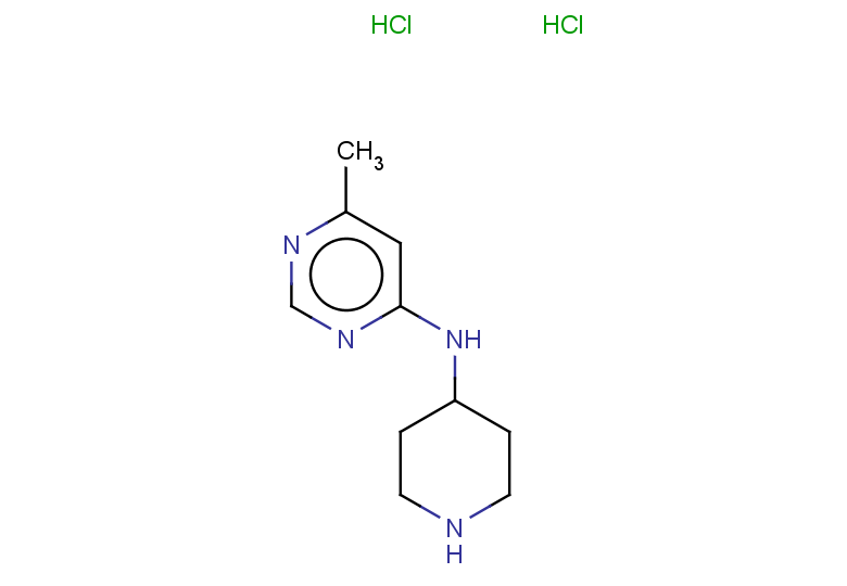 6-methyl-N-(piperidin-4-yl)pyrimidin-4-amine dihydrochloride