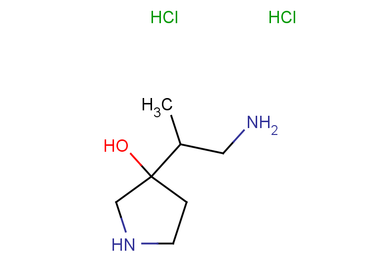 3-(1-aminopropan-2-yl)pyrrolidin-3-ol dihydrochloride