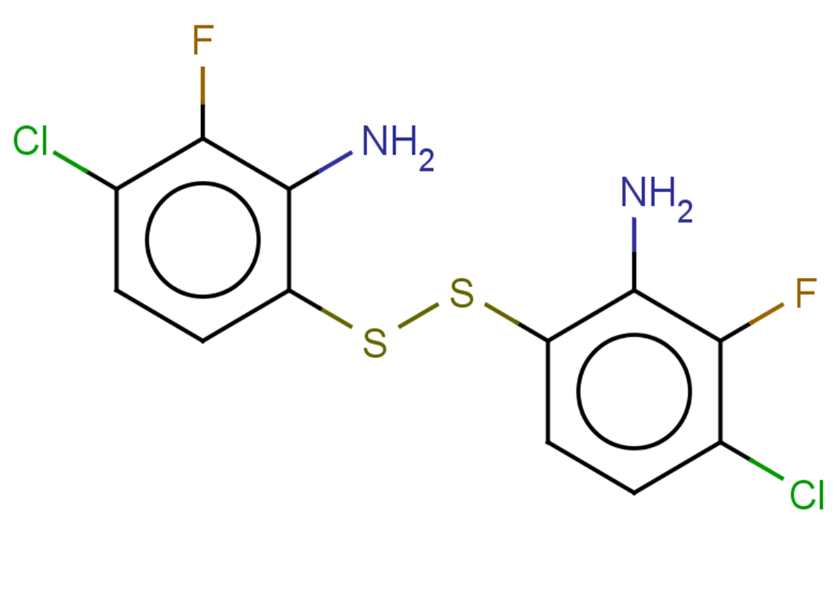 6-[(2-amino-4-chloro-3-fluorophenyl)disulfanyl]-3-chloro-2-fluoroaniline