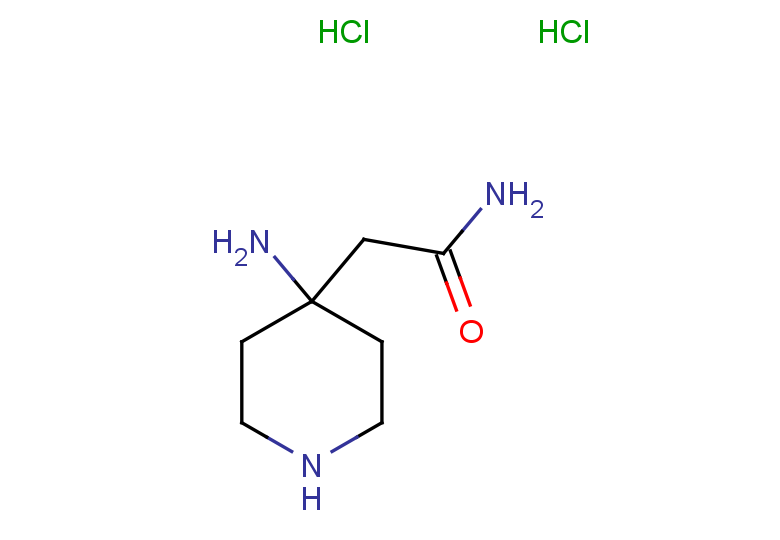 2-(4-aminopiperidin-4-yl)acetamide dihydrochloride