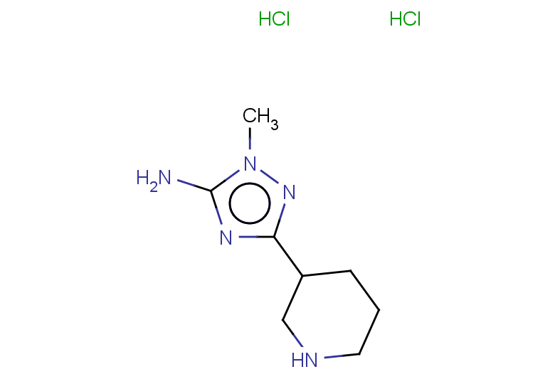 1-methyl-3-(piperidin-3-yl)-1H-1,2,4-triazol-5-amine dihydrochloride