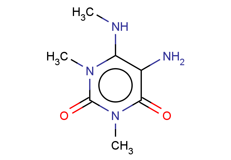 5-amino-1,3-dimethyl-6-(methylamino)-1,2,3,4-tetrahydropyrimidine-2,4-dione
