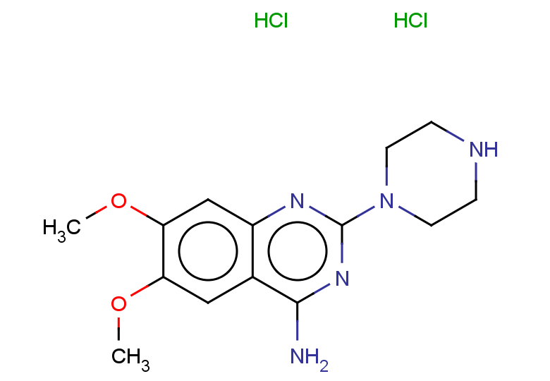6,7-dimethoxy-2-(piperazin-1-yl)quinazolin-4-amine dihydrochloride