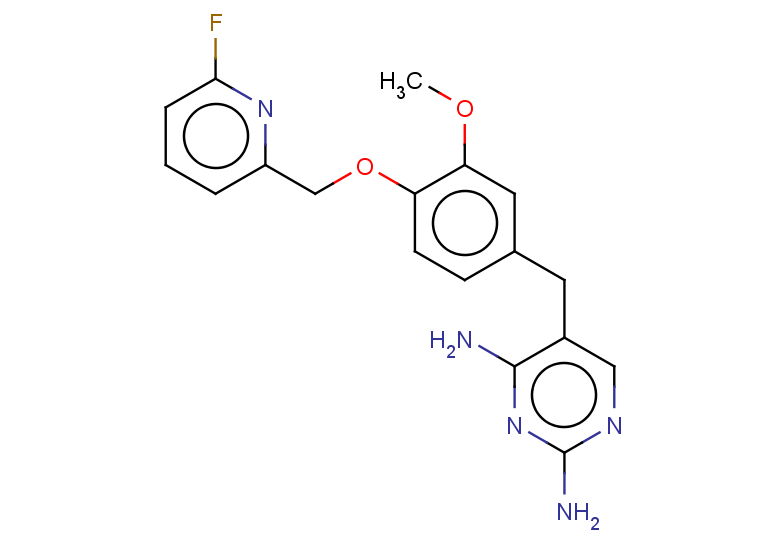 5-({4-[(6-fluoropyridin-2-yl)methoxy]-3-methoxyphenyl}methyl)pyrimidine-2,4-diamine