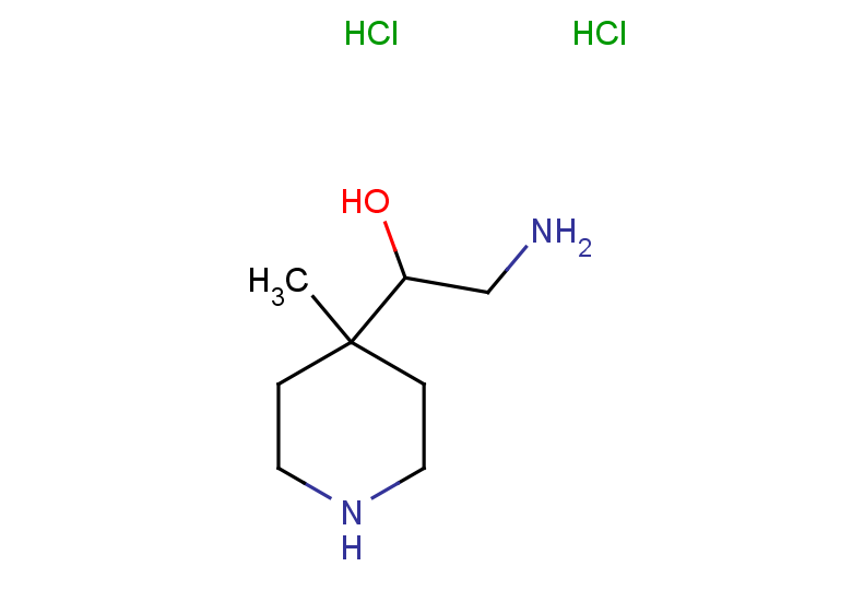 2-amino-1-(4-methylpiperidin-4-yl)ethan-1-ol dihydrochloride