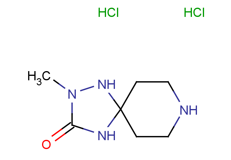 2-methyl-1,2,4,8-tetraazaspiro[4.5]decan-3-one dihydrochloride