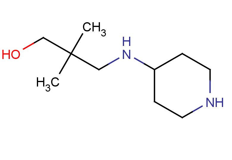 2,2-dimethyl-3-[(piperidin-4-yl)amino]propan-1-ol