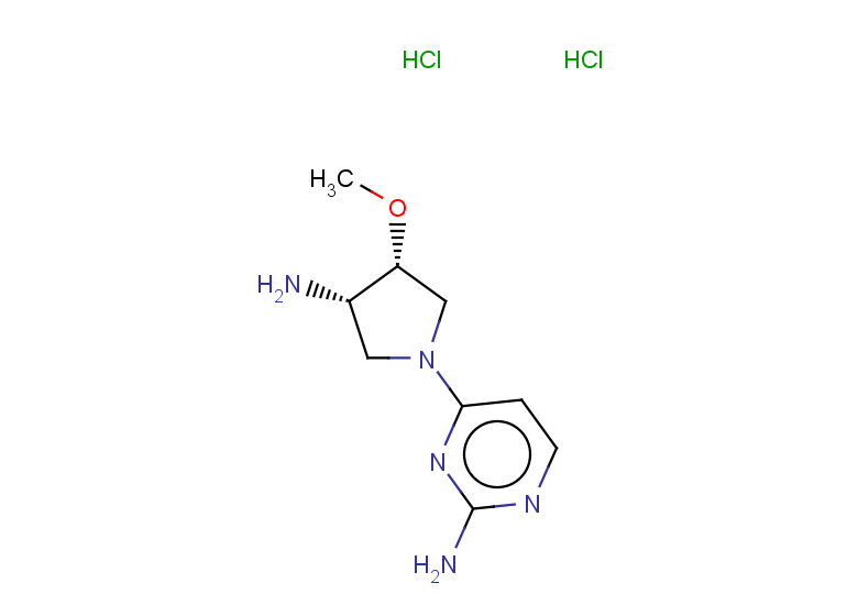 rac-4-[(3R,4S)-3-amino-4-methoxypyrrolidin-1-yl]pyrimidin-2-amine dihydrochloride, cis