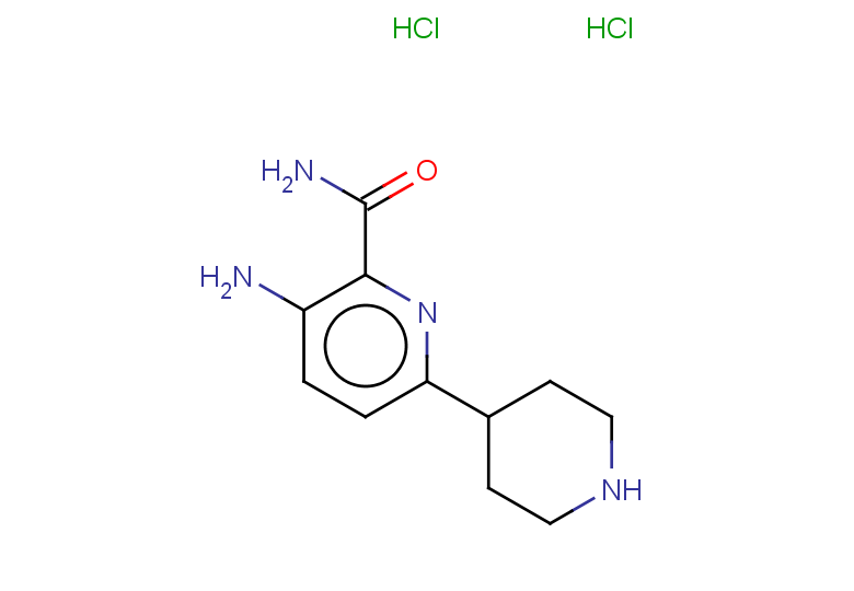 3-amino-6-(piperidin-4-yl)pyridine-2-carboxamide dihydrochloride