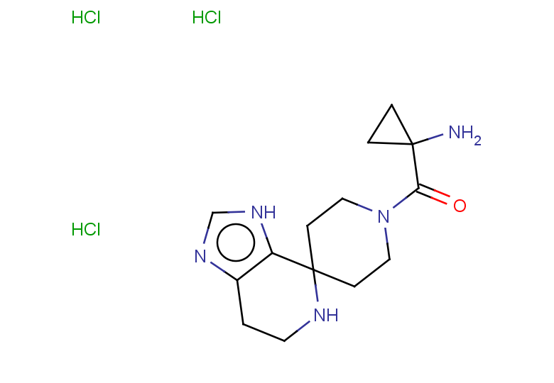 1-({3,5,6,7-tetrahydrospiro[imidazo[4,5-c]pyridine-4,4'-piperidin]-1'-yl}carbonyl)cyclopropan-1-amine trihydrochloride