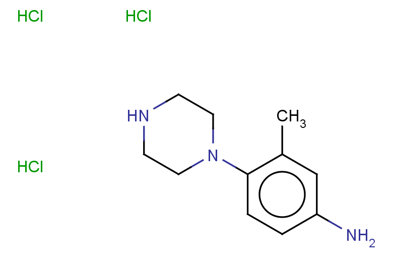 3-methyl-4-(piperazin-1-yl)aniline trihydrochloride