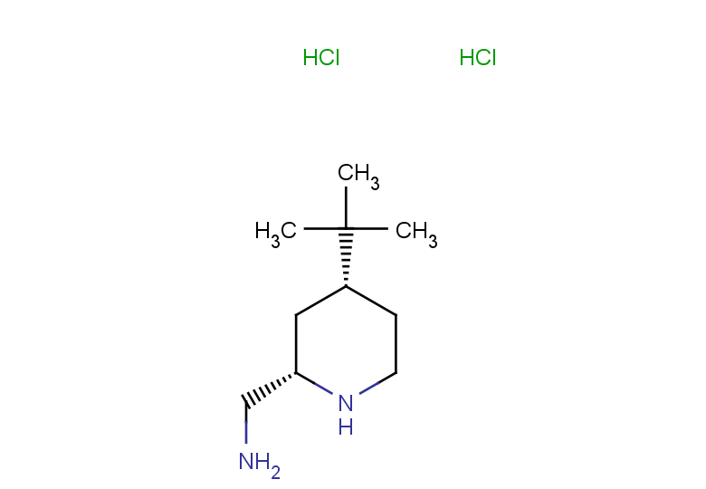 rac-1-[(2R,4S)-4-tert-butylpiperidin-2-yl]methanamine dihydrochloride, cis