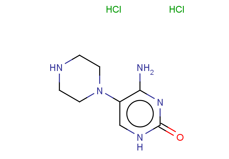 4-amino-5-(piperazin-1-yl)-1,2-dihydropyrimidin-2-one dihydrochloride