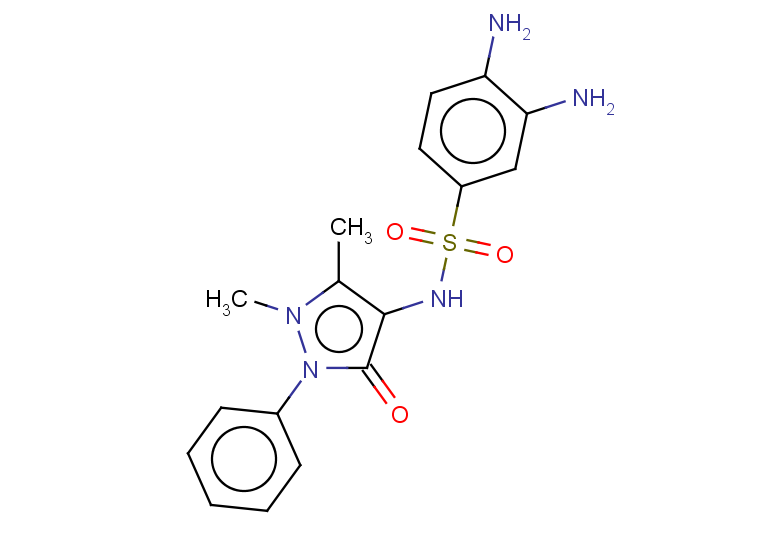 3,4-diamino-N-(1,5-dimethyl-3-oxo-2-phenyl-2,3-dihydro-1H-pyrazol-4-yl)benzene-1-sulfonamide
