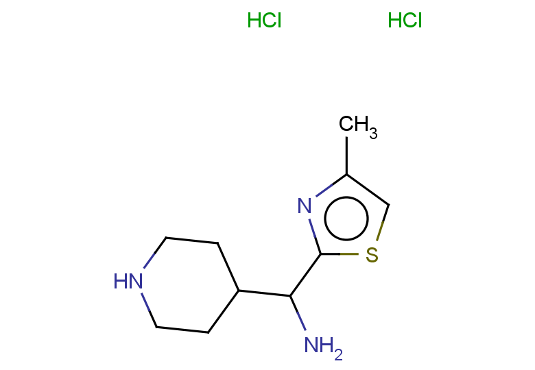 (4-methyl-1,3-thiazol-2-yl)(piperidin-4-yl)methanamine dihydrochloride