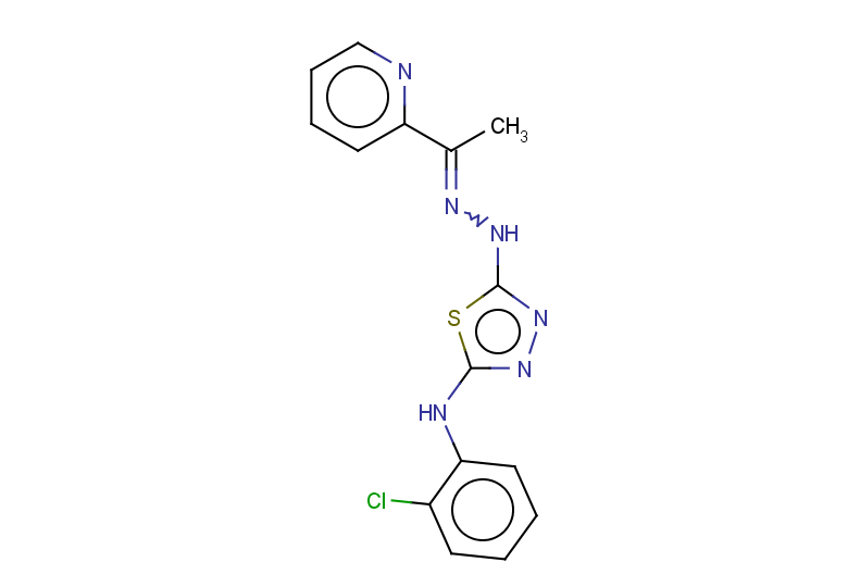 2-acetylpyridine (5-(2-chloroanilino)-1,3,4-thiadiazol-2-yl)hydrazone