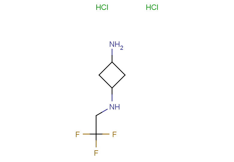 N1-(2,2,2-trifluoroethyl)cyclobutane-1,3-diamine dihydrochloride, Mixture of isomers