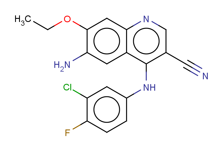 6-amino-4-[(3-chloro-4-fluorophenyl)amino]-7-ethoxyquinoline-3-carbonitrile