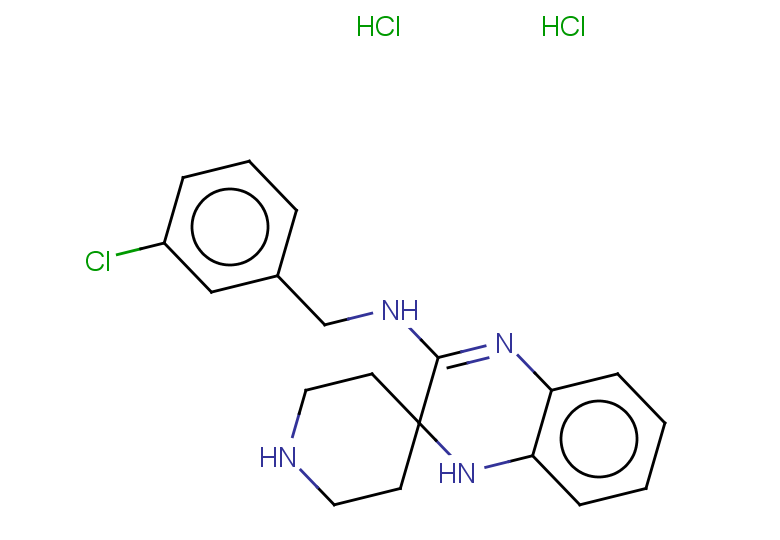 N-[(3-chlorophenyl)methyl]-1'H-spiro[piperidine-4,2'-quinoxaline]-3'-amine dihydrochloride