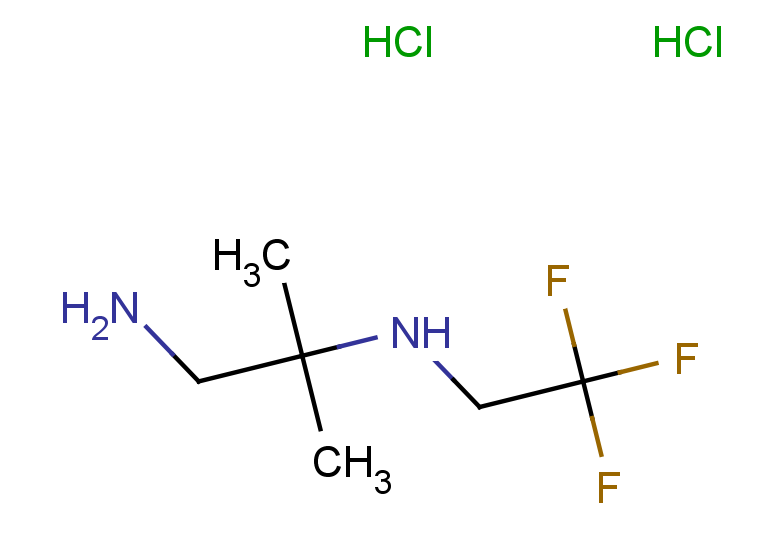 (1-amino-2-methylpropan-2-yl)(2,2,2-trifluoroethyl)amine dihydrochloride