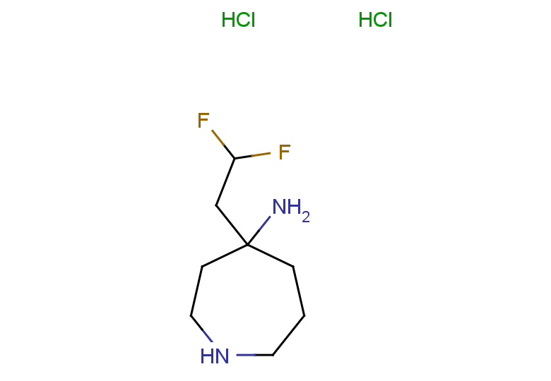 4-(2,2-difluoroethyl)azepan-4-amine dihydrochloride