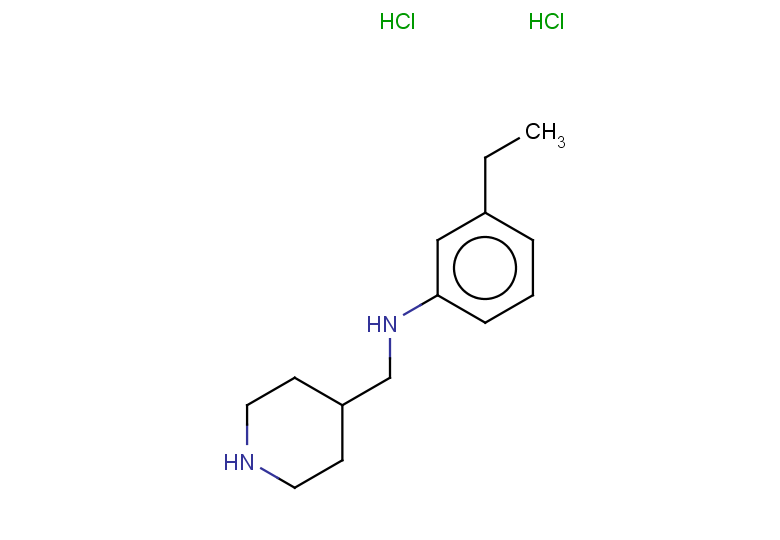 3-ethyl-N-[(piperidin-4-yl)methyl]aniline dihydrochloride
