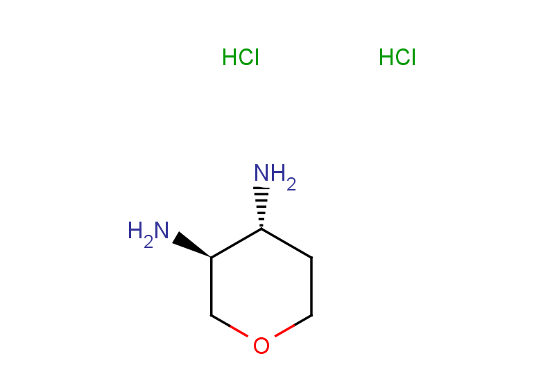 rac-(3R,4S)-oxane-3,4-diamine dihydrochloride, trans