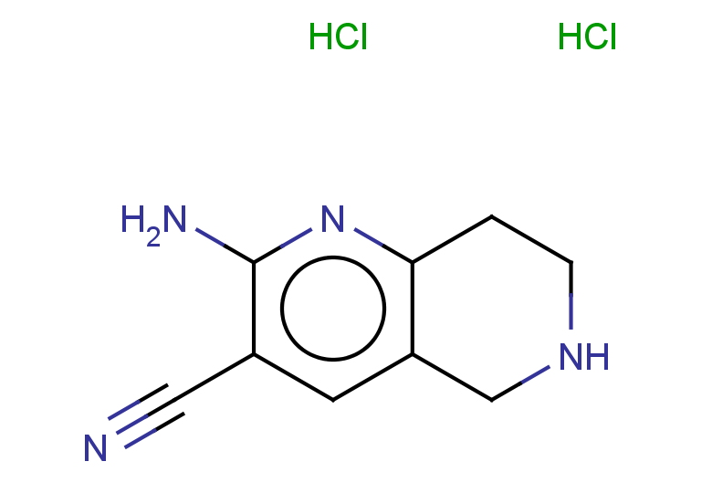 2-amino-5,6,7,8-tetrahydro-1,6-naphthyridine-3-carbonitrile dihydrochloride