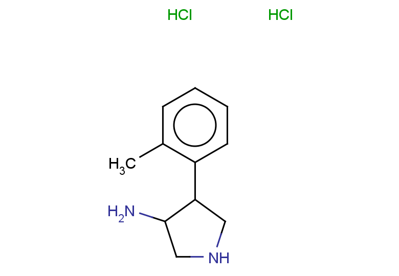4-(2-methylphenyl)pyrrolidin-3-amine dihydrochloride