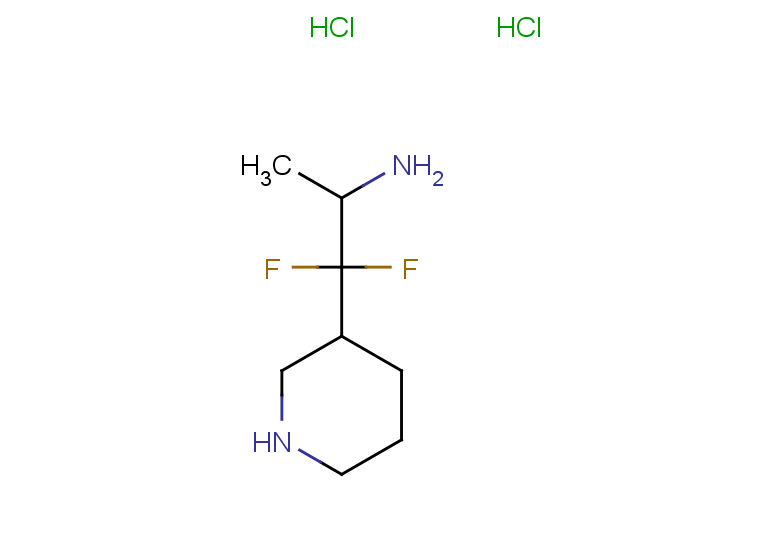 1,1-difluoro-1-(piperidin-3-yl)propan-2-amine dihydrochloride