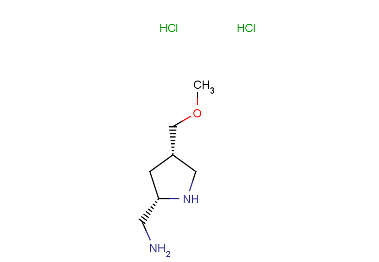 1-[(2S,4S)-4-(methoxymethyl)pyrrolidin-2-yl]methanamine dihydrochloride