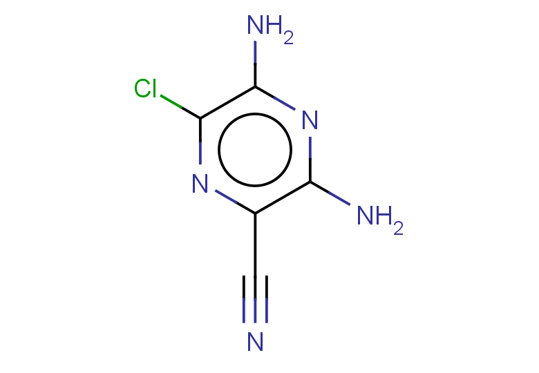 3,5-diamino-6-chloropyrazine-2-carbonitrile
