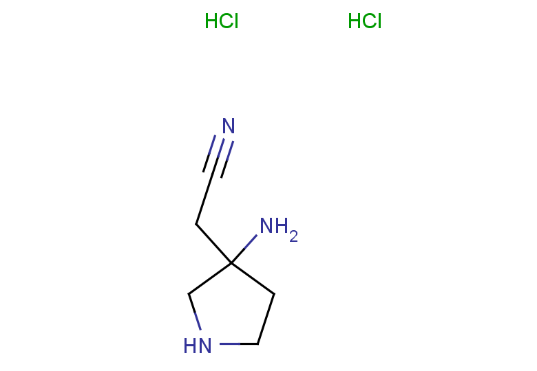 2-(3-aminopyrrolidin-3-yl)acetonitrile dihydrochloride