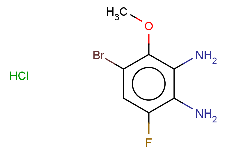 4-bromo-6-fluoro-3-methoxybenzene-1,2-diamine hydrochloride