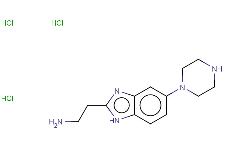 2-[5-(piperazin-1-yl)-1H-1,3-benzodiazol-2-yl]ethan-1-amine trihydrochloride