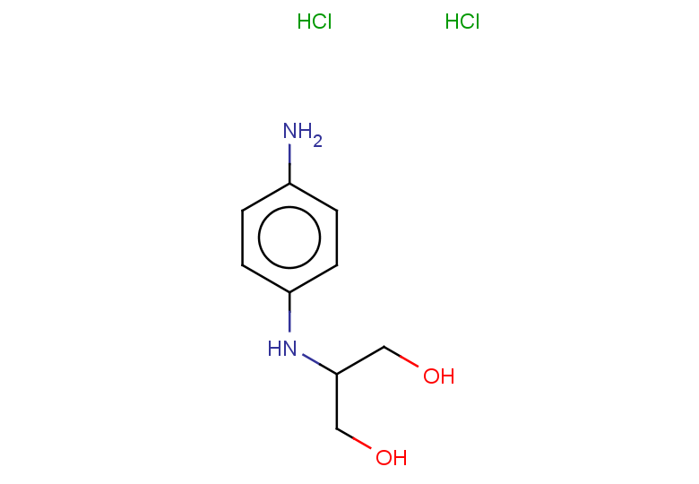2-[(4-aminophenyl)amino]propane-1,3-diol dihydrochloride