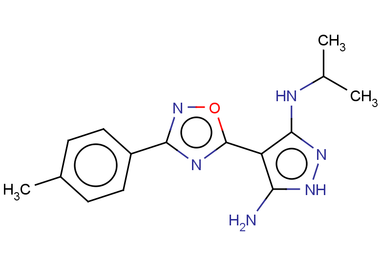 4-[3-(4-methylphenyl)-1,2,4-oxadiazol-5-yl]-3-N-(propan-2-yl)-1H-pyrazole-3,5-diamine